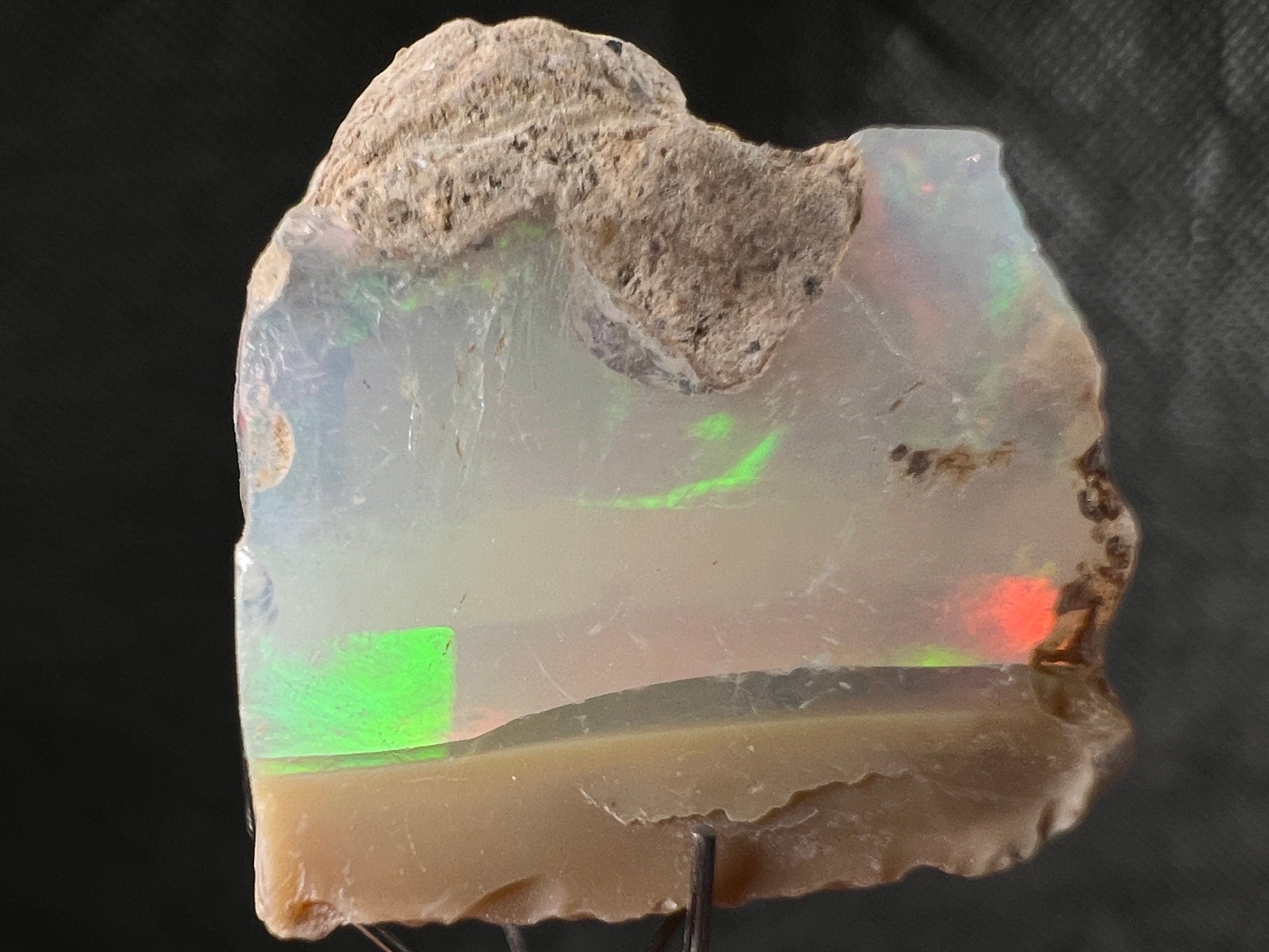 Premium 4A+ Welo Opal Raw Crystal - Natural Cutting Grade Opal Gemstone, October Birthstone (50659) for Jewelry Making, Collecting & Healing Crystals