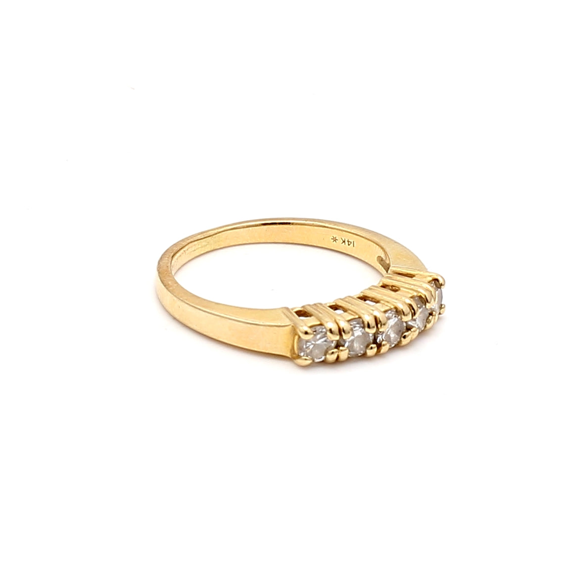 0.45 Carat Round Brilliant G SI1 Diamond Engagement Ring in 14K Yellow Gold - Perfect for Proposals, Anniversaries & Wedding Bands