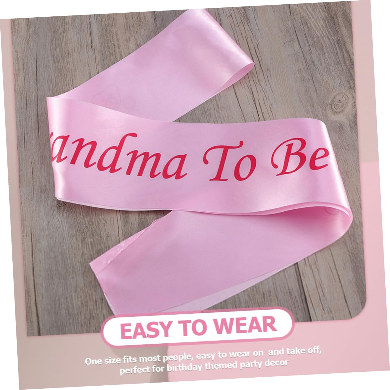GLSTOY Baby Shower Party Sash Set - 5pcs Baby Birthday Etiquette Belts for Baby Shower Decorations - Perfect for Gender Reveals, First Birthday Parties & Newborn Celebrations
