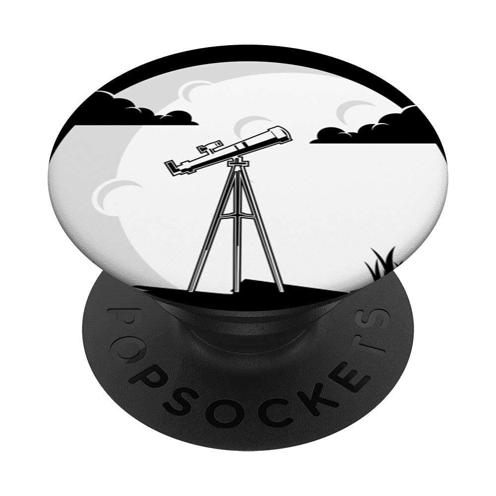 High-Quality Telescope for Moon & Solar System Viewing - Astronomy Science PopSockets with Swappable PopGrip | Perfect for Stargazing, Science Enthusiasts & Outdoor Exploration