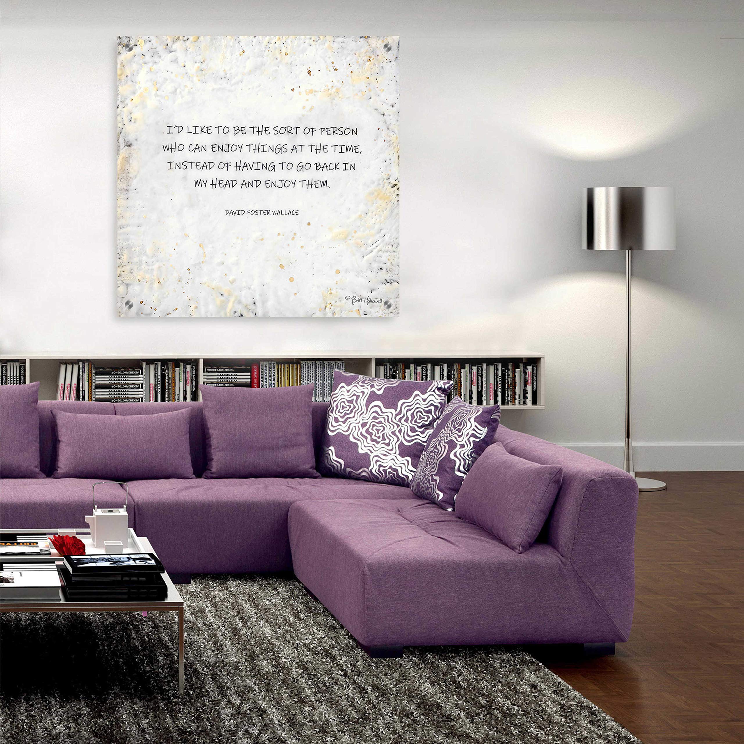 Epic Art 'I'd Like to Be' by Britt Hallowell - 36x36 Inch Acrylic Glass Wall Decor - Modern Abstract Painting for Living Room, Bedroom & Office Decor