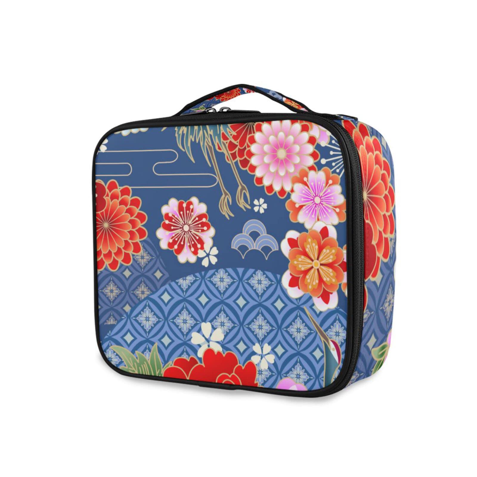 Portable Travel Makeup Bag with Adjustable Dividers for Women - Cosmetic Organizer for Travel & Daily Use