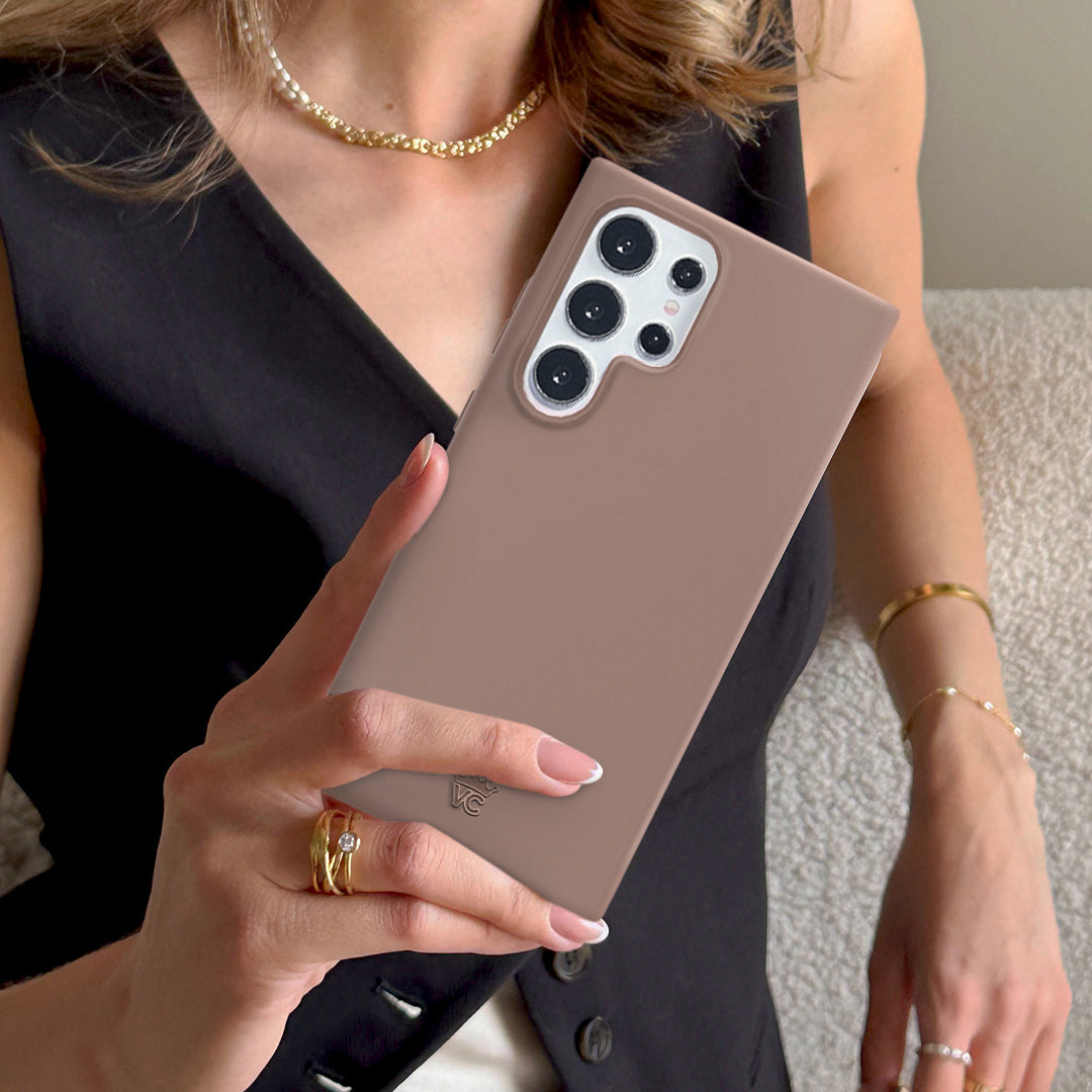 Premium Cashmere Taupe Samsung Phone Case - Soft & Luxurious Protective Cover for Samsung Galaxy [Model] - Perfect for Everyday Use, Travel & Gifting
