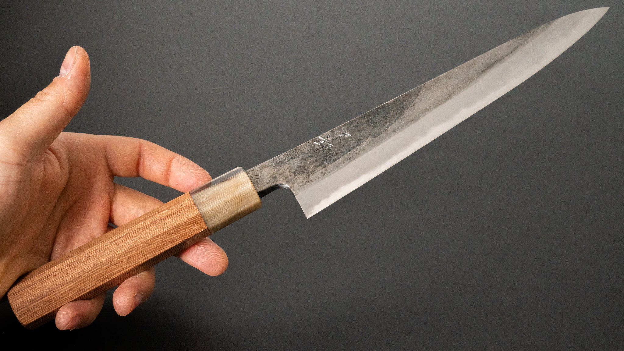 Premium Jiro Tsuchime Wa Sujihiki 210mm Japanese Chef Knife with Taihei Tagayasan Handle (#416) - Perfect for Sushi, Sashimi & Precision Meat Slicing