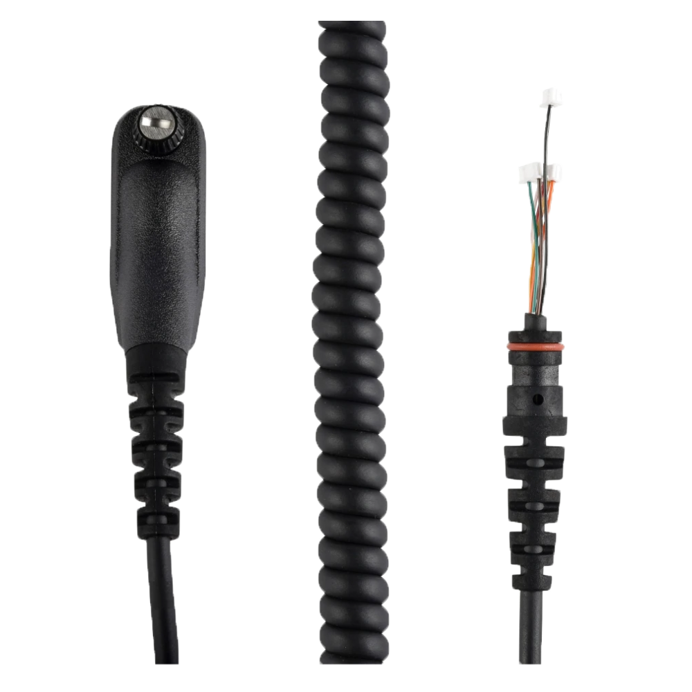 Motorola RLN6074 RSM Replacement Coil Cord - Durable Two-Way Radio Accessory for Clear Communication | Perfect for Security, Construction & Emergency Responders