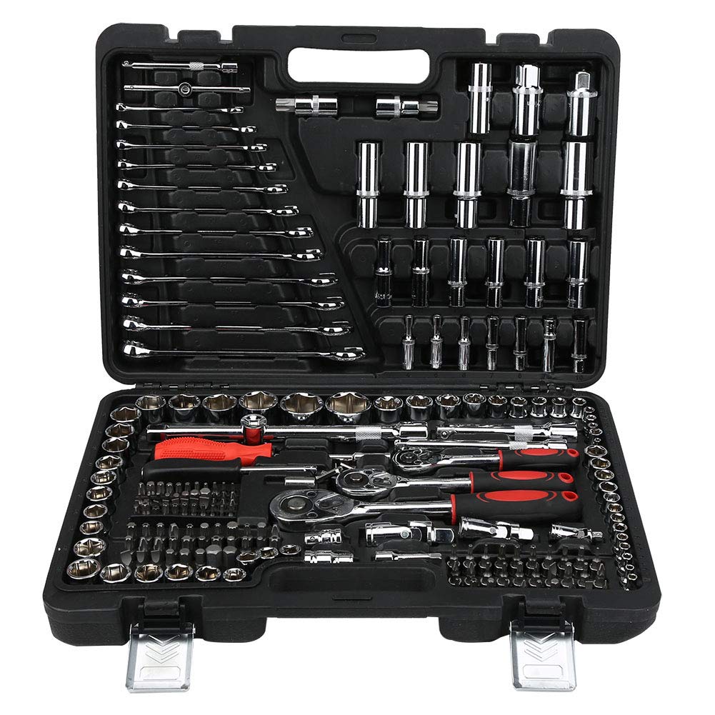 215-Piece Ratchet and Socket Set (1/4