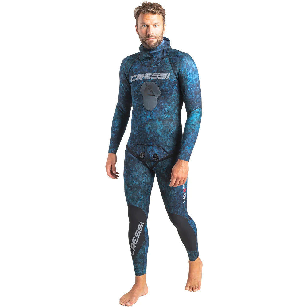 Cressi Tokugawa 3.5mm Open Cell Wetsuit with Hood - Premium Neoprene Scuba Diving & Spearfishing Gear for Cold Water Adventures