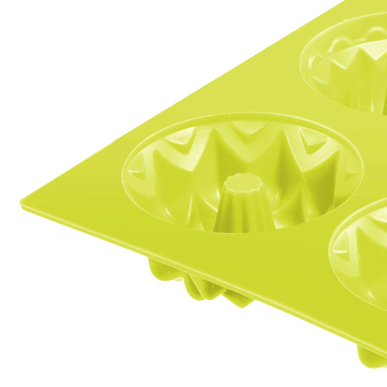 Westmark Silicone Muffin Pan - 6 Cup Non-Stick Baking Mold for Cupcakes & Muffins, BPA-Free Yellow Kitchen Bakeware - Perfect for Home Baking, Party Treats & Holiday Desserts