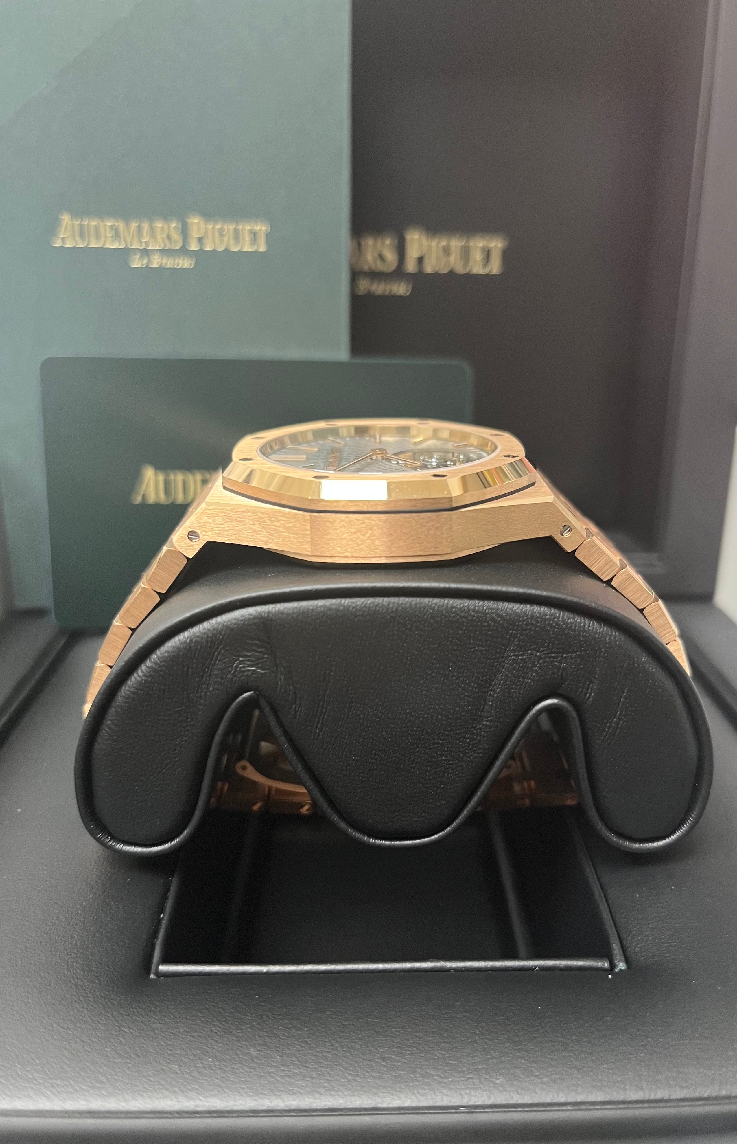 Audemars Piguet Royal Oak Tourbillon Rose Gold Watch with Grey Index Dial 26530OR.OO.1220OR.01 - Luxury Timepiece for Business Meetings & Special Occasions