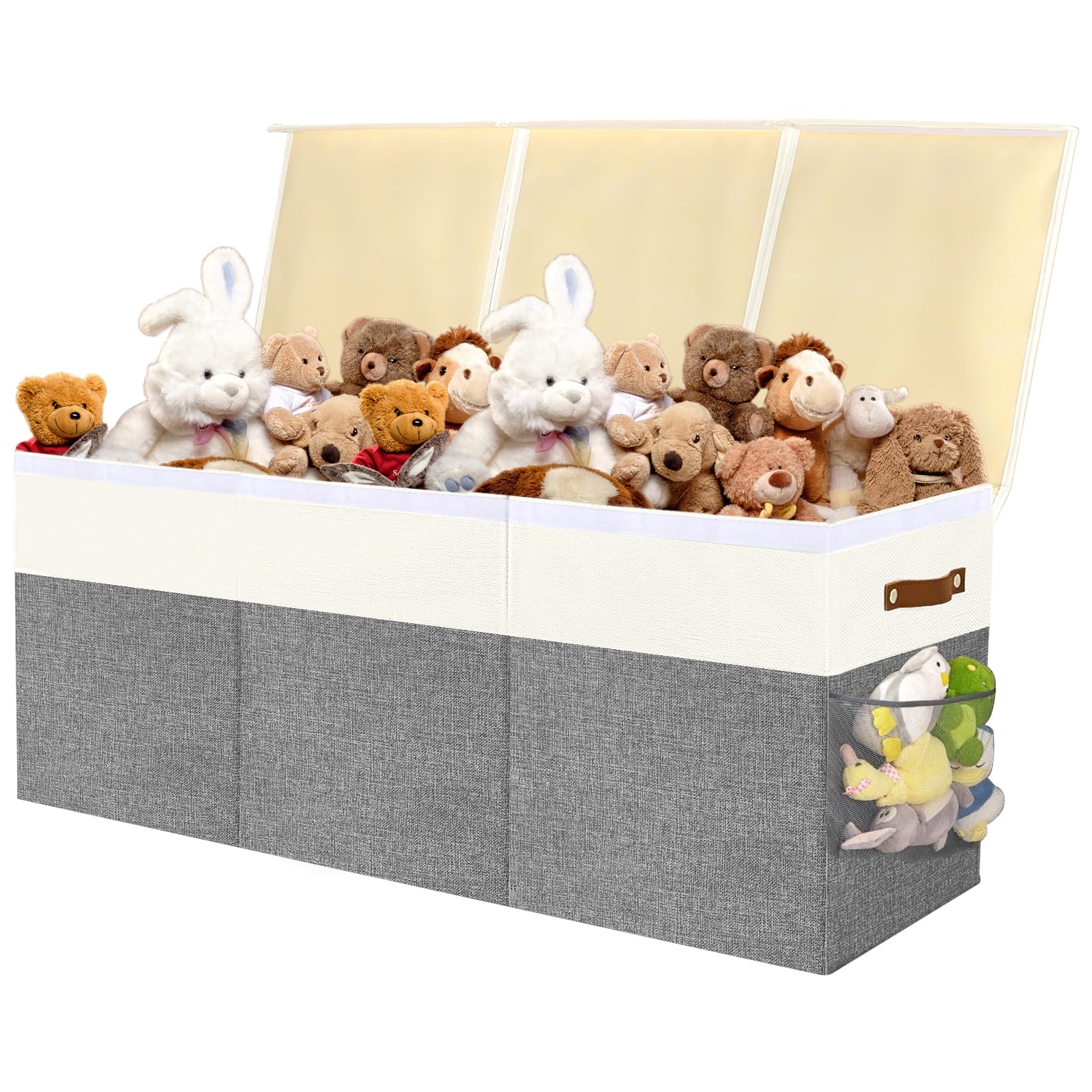 Collapsible Large Toy Storage Box with Lid - 38
