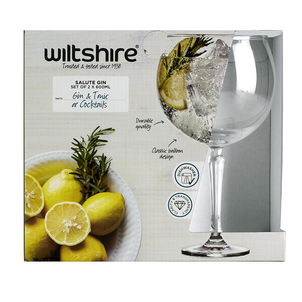 Premium Salute Gin 600ml - Set of 2 Bottles | Crafted with Natural Botanicals | Perfect for Cocktails, Gifts & Home Bars