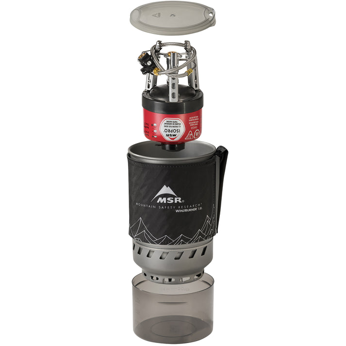 MSR WindBurner Duo Stove System - Compact Camping Stove for Backpacking & Outdoor Cooking | Perfect for Hiking, Camping Trips & Emergency Preparedness