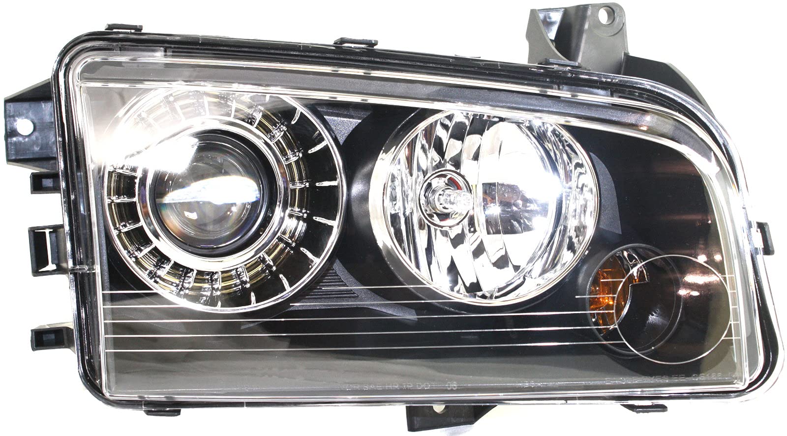 BAP Compatible Replacement Headlamp Assembly for 2008-2010 Models - Right Side Housing with Lens (HID Ready, No HID Kit Included) | Perfect for Night Driving & Off-Road Vehicle Lighting Upgrades