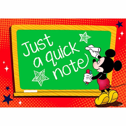 Disney Mickey Mouse Teacher Appreciation Greeting Cards - Perfect for Teacher's Day, Thank You Gifts & Classroom Celebrations
