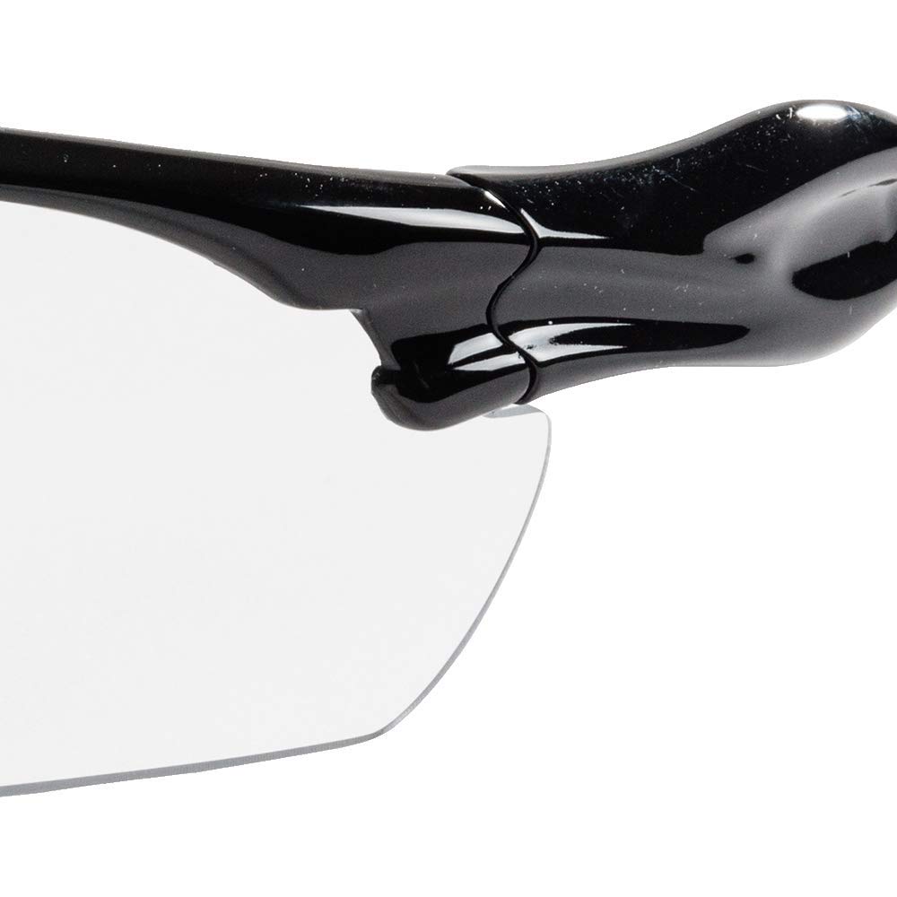 Sellstrom Stylish Sporty Safety Glasses - Anti-Fog, Slip-Resistant, High Impact PC Lens - Clear Wrap Style Protective Eyewear with Soft Nose Piece (1 Pack, S72100) - Perfect for Construction, Woodworking, DIY Projects and Outdoor Sports