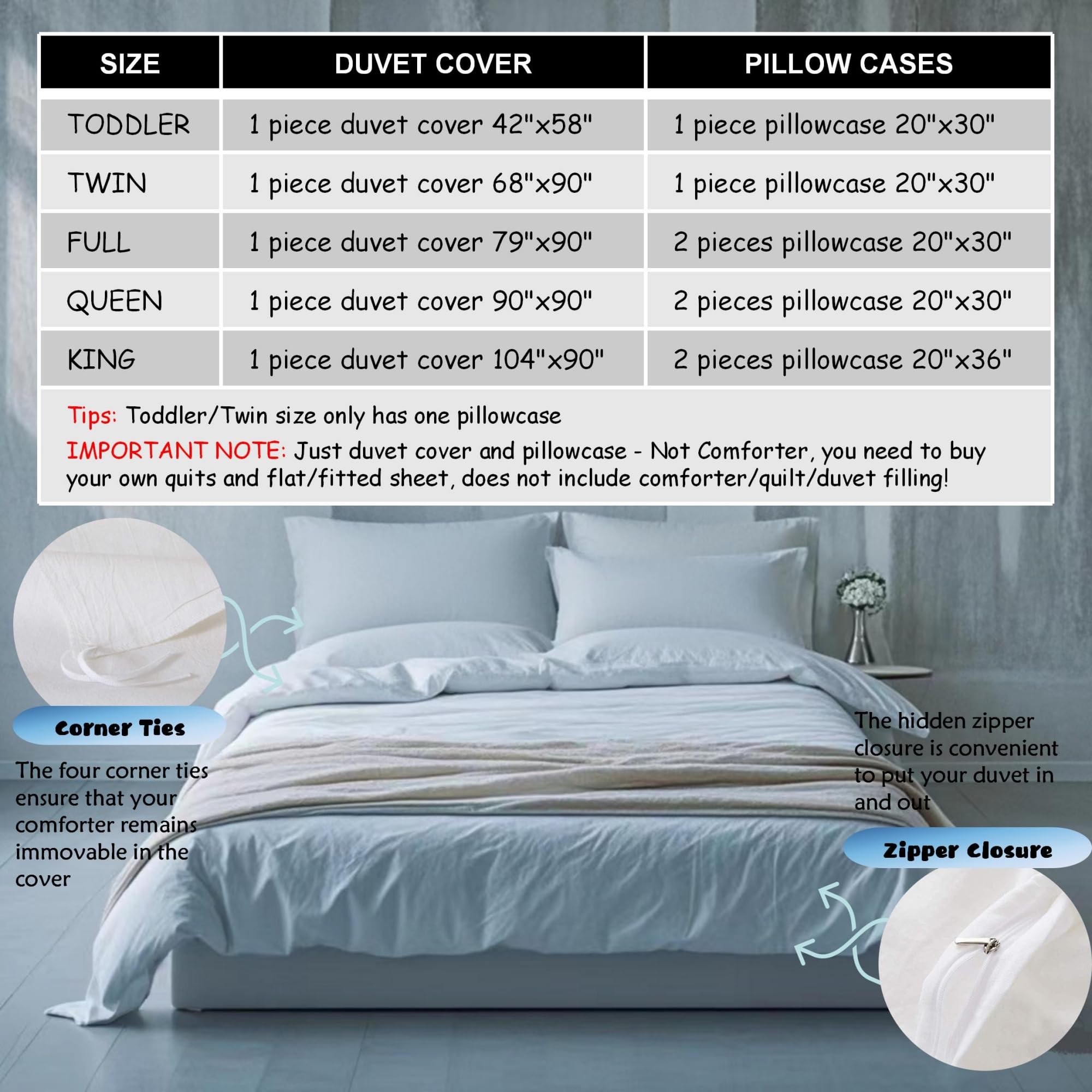 Boys Electric Guitar Bedding Set Full Size, Music Notes & Instruments Comforter Cover, Drum Kit Design for Kids, Girls, Teens, Hip Hop Style Duvet Cover with Speakers & Microphone, Perfect for Youth Bedrooms & Music-Themed Decor