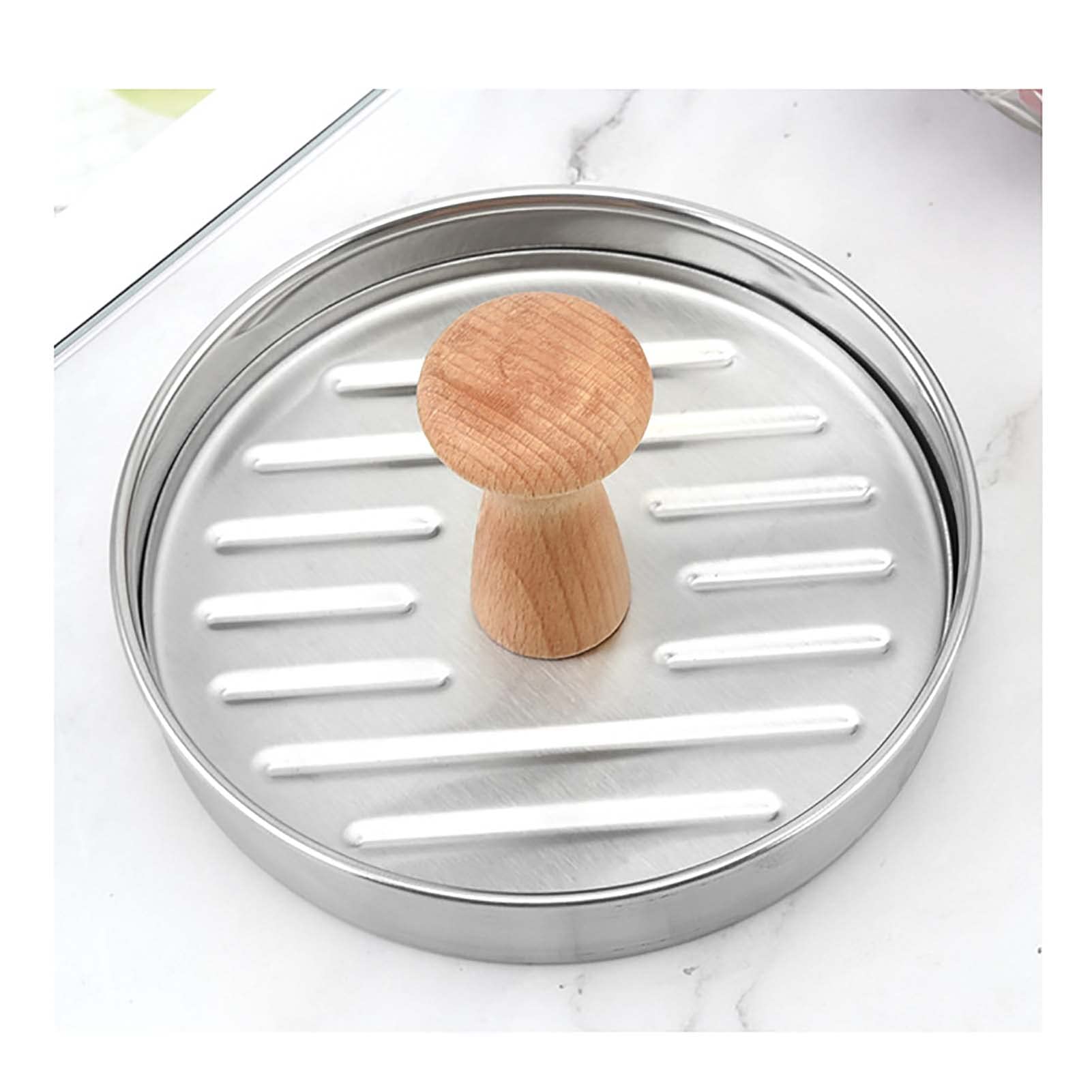 Nonstick Hamburger Patty Maker Set - Easy Clean Burger Press with 50 Wax Paper Sheets for Perfect Round Stuffed Burgers | Ideal for BBQ, Backyard Grilling & Home Cooking