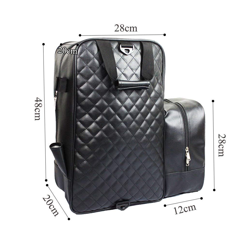 UNISTRENGH Professional Equestrian Bag - Durable PU Leather Waterproof Horse Riding Boot & Helmet Storage Bag for Women & Men | Perfect for Horseback Riding, Training & Competitions