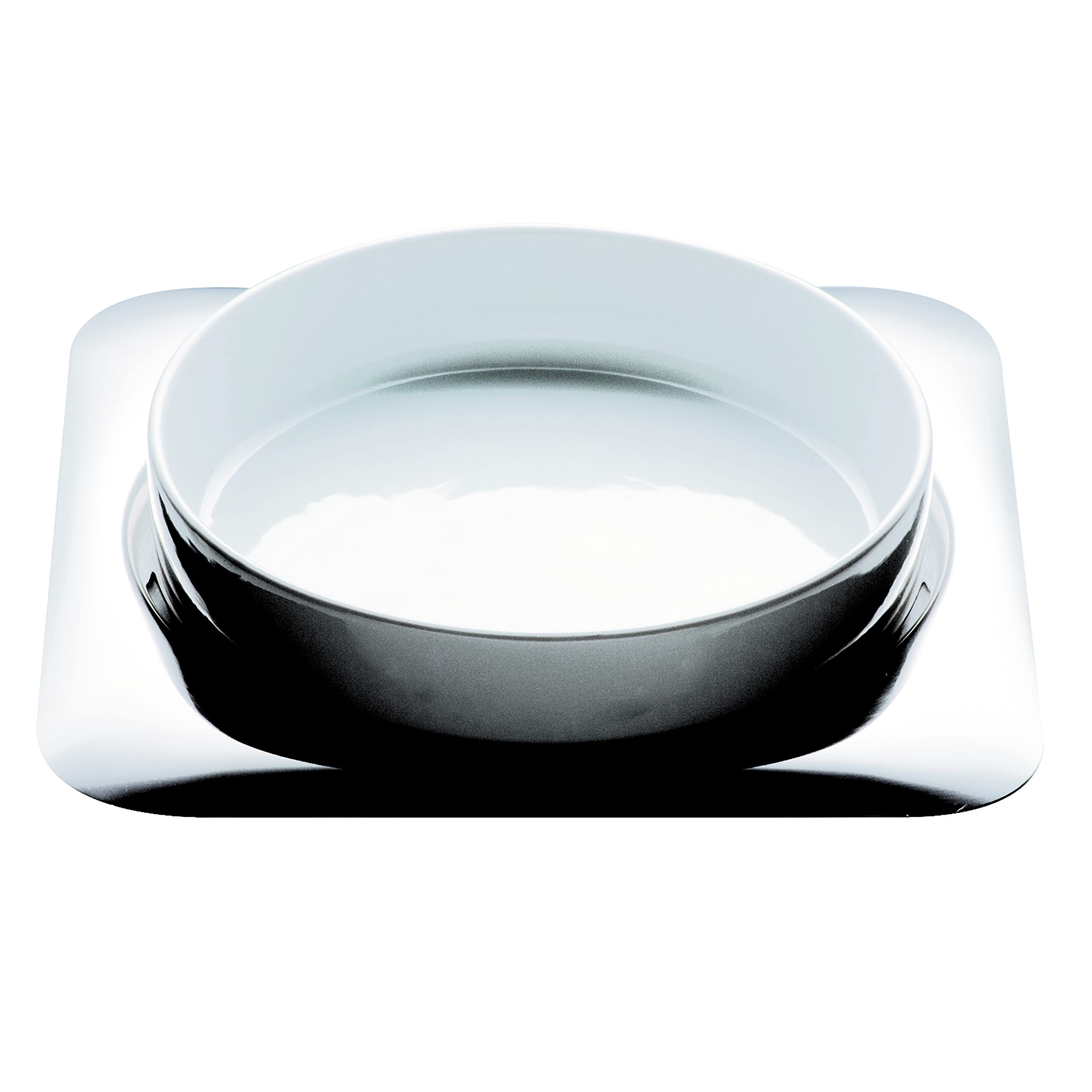 Mepra AZD200324 Coccola Porcelain Risotto Bowl Set of 6, 25cm White Ceramic Serving Bowl - Microwave & Dishwasher Safe - Perfect for Italian Risotto, Pasta, Soup, Salad & Dessert Presentation