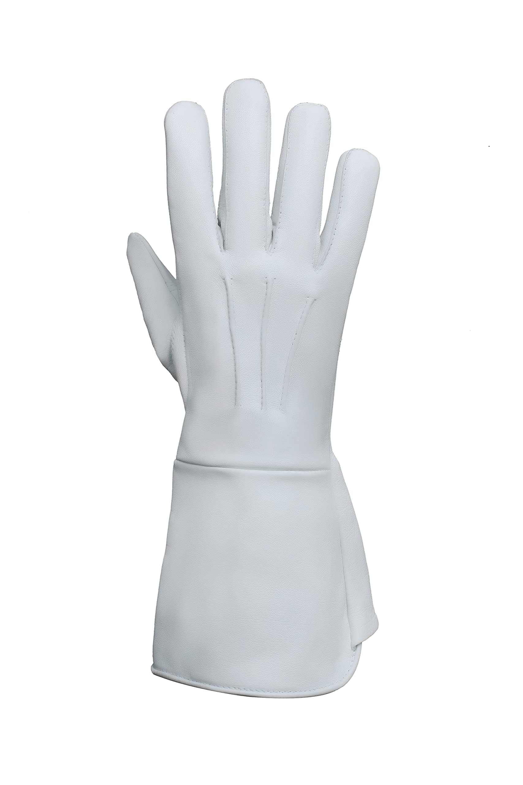 Glamtron Medieval Renaissance Gloves - Pure Lambskin Leather Cosplay Gauntlet Gloves with Long Arm Cuffs for LARP, Renaissance Fairs & Historical Reenactments