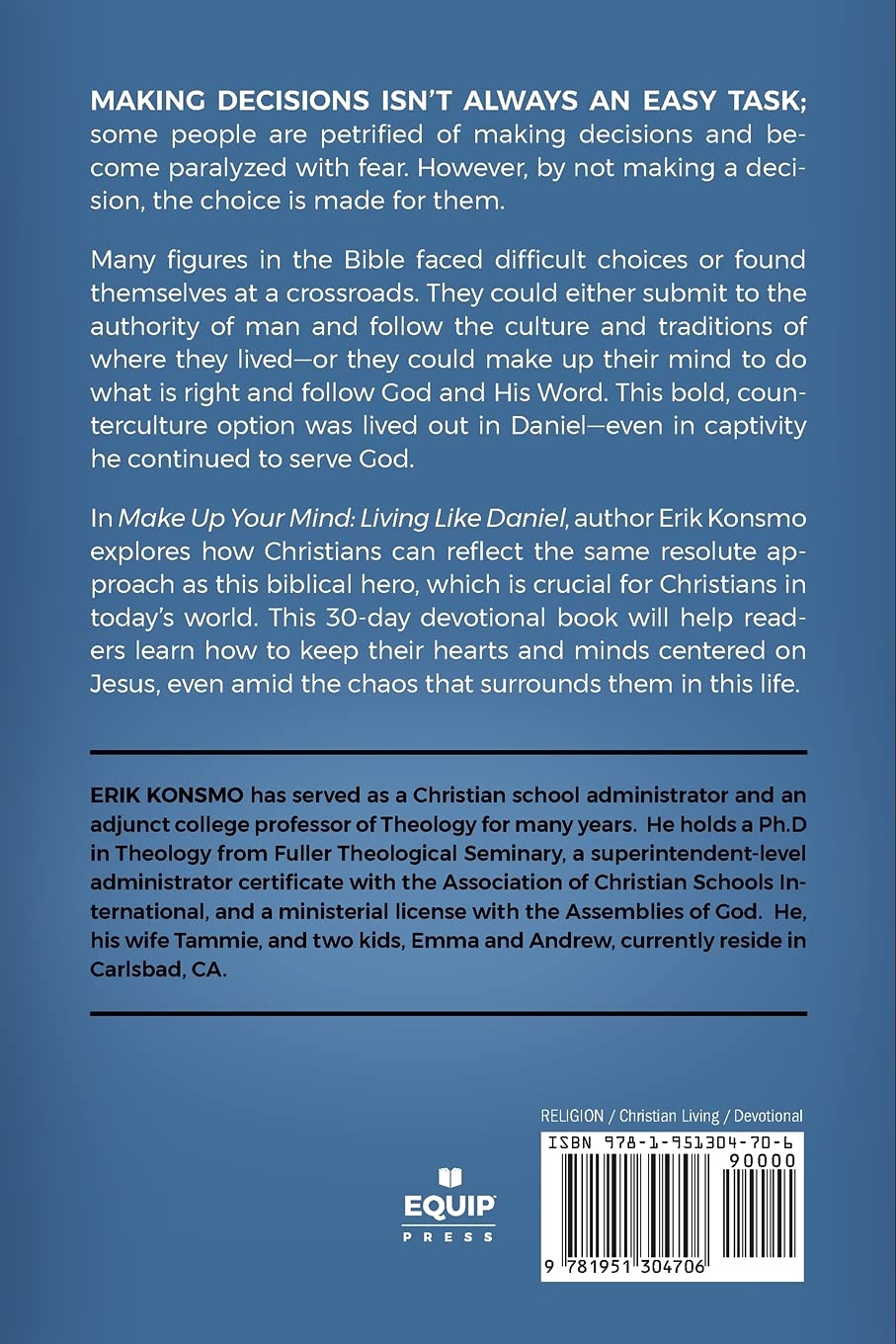 Make Up Your Mind: Living Like Daniel - Christian Devotional Book for Daily Inspiration & Spiritual Growth | Perfect for Bible Study, Prayer Groups & Personal Reflection