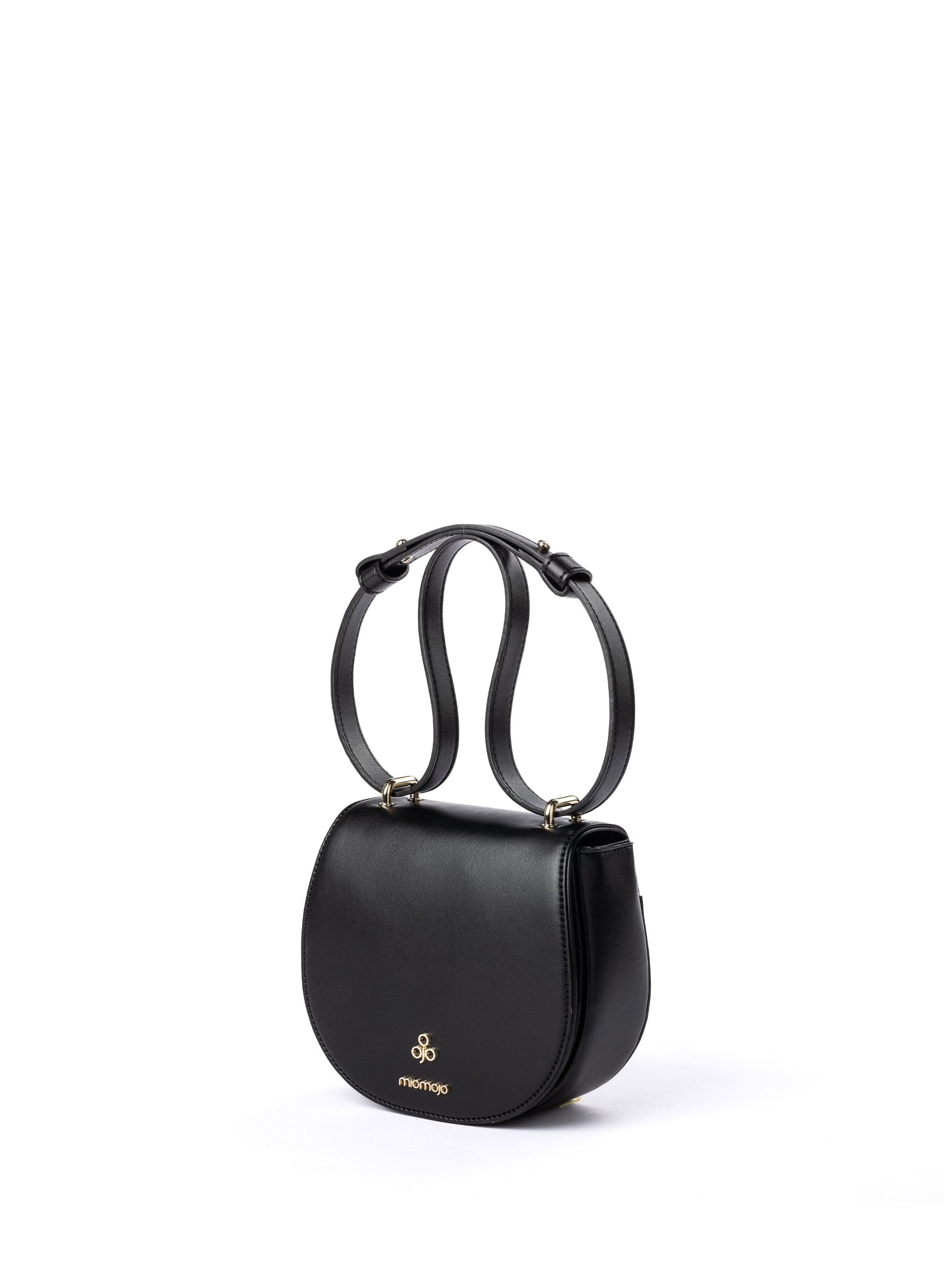 Vegan Leather Mini Crossbody Bag for Women | Iris Apple Black | Perfect for Everyday Use, Travel & Casual Outings