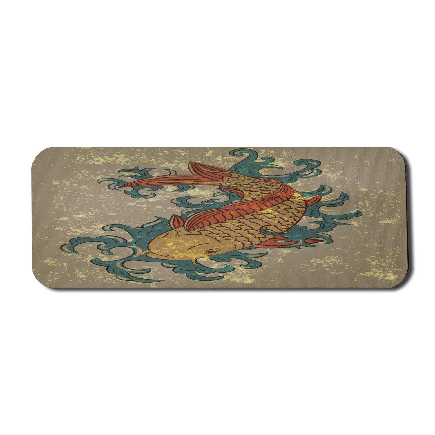 Ambesonne Japanese Koi Fish Gaming Mouse Pad - Large 31