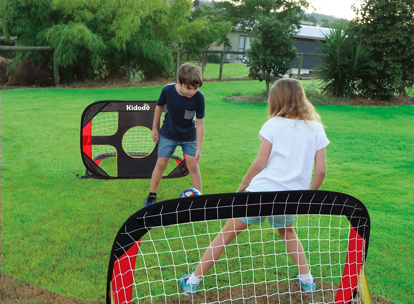 Best Portable Folding Pop Up Soccer Goal for Kids - Lightweight Training Net with Carry Bag - Perfect for Backyard, Park & Indoor Soccer Practice