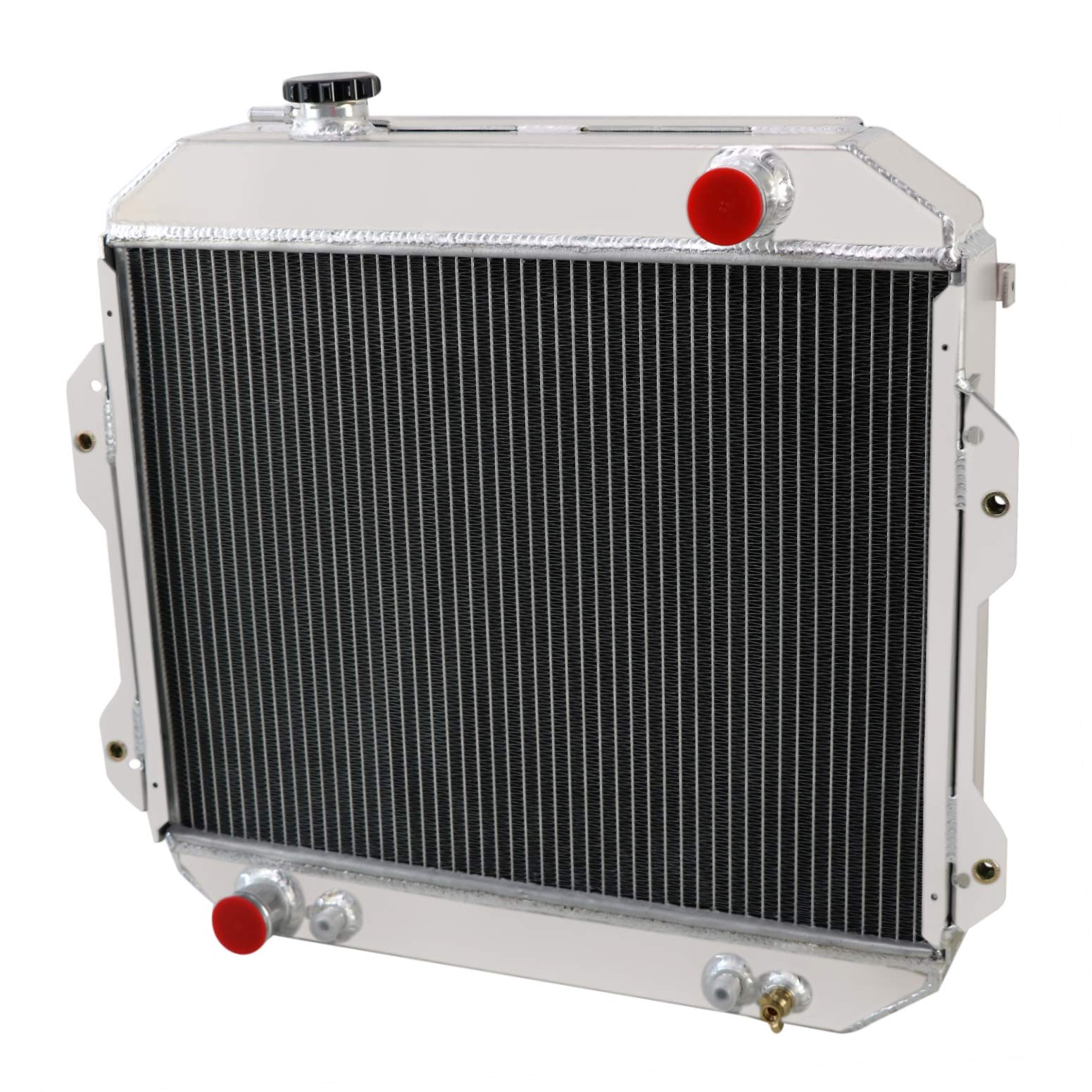CoolingSky 3-Row All-Aluminum Radiator with Oil Cooler for Nissan Forklift - Replacement for OE# 214606G000 & 214606G102 | Heavy-Duty Cooling Solution for Warehouse & Industrial Equipment