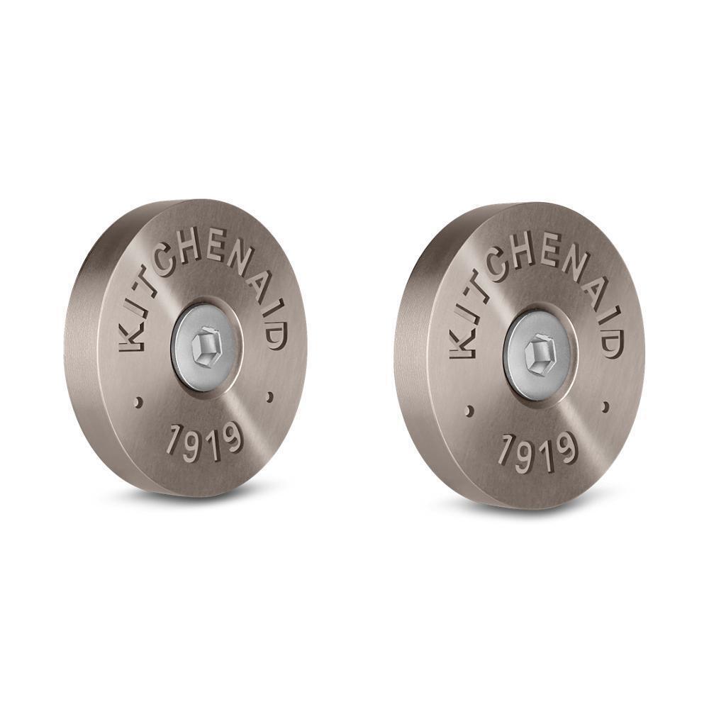 KitchenAid Commercial Style Range Handle Medallion Kit - Amana W11368841BN Replacement Part for Stove & Oven Repair | Perfect for Home Kitchen Upgrades & Professional Appliance Maintenance