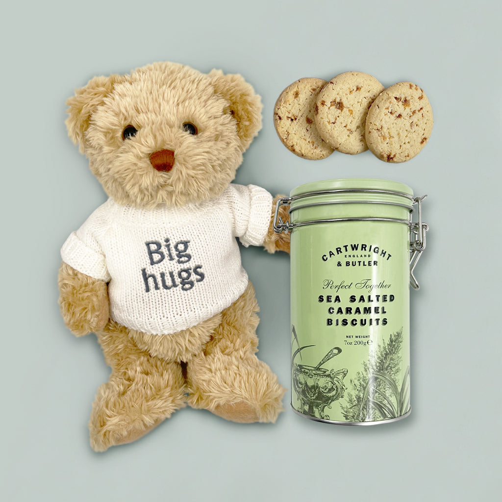 Bertie’s Big Hugs Biscuit Gift Set - Deluxe Assorted Cookies in Elegant Tin - Perfect for Holidays, Birthdays & Corporate Gifting