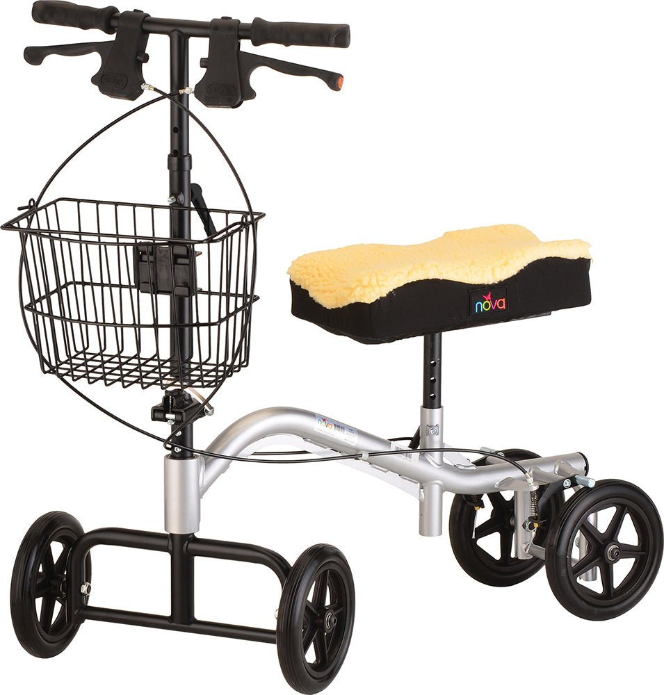 Nova Steerable Knee Walker TKW 12 - Lightweight Mobility Scooter for Foot & Ankle Injuries - Ideal for Post-Surgery Recovery & Indoor/Outdoor Use
