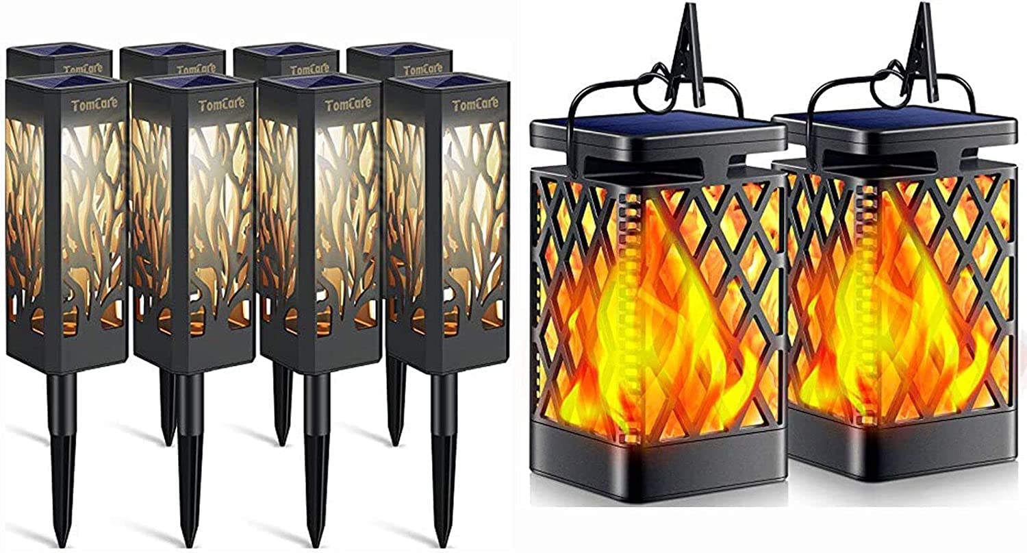 TomCare Solar Lights Outdoor - Upgraded Bright Solar Pathway Lights for Garden, Lawn, Patio, Yard & Walkway - Waterproof & Weatherproof Landscape Lighting for Driveway, Deck, Backyard, and Outdoor Decor