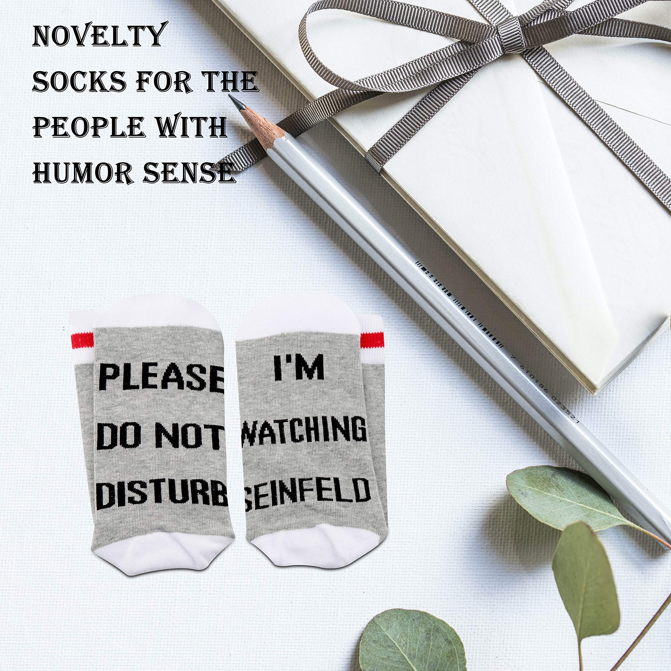 GJTIM 2-Pack Classic TV Show Themed Novelty Socks - Perfect Gift for TV Lovers & Best Friends - Great for Cosplay, Gag Gifts & Everyday Wear