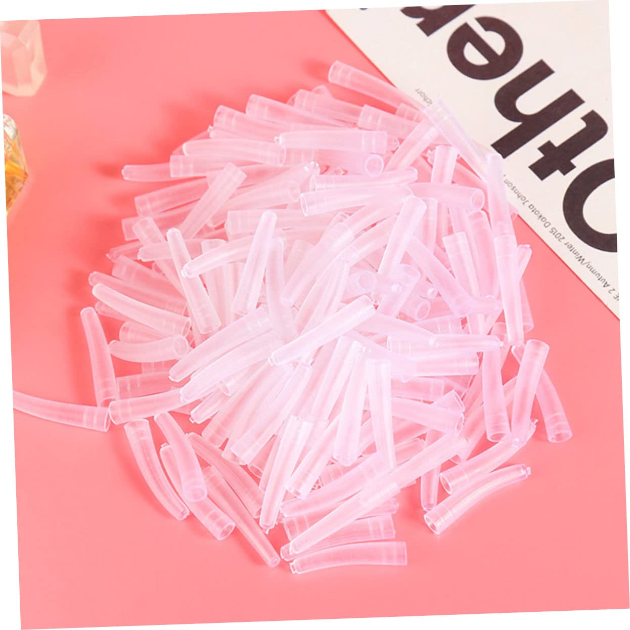 Mikinona 30pcs Silicone Lash Tweezers Covers - Eyelash Extension Forceps Tip Protectors for Professional & Home Use | Beauty Salon, DIY Lash Kit Accessories