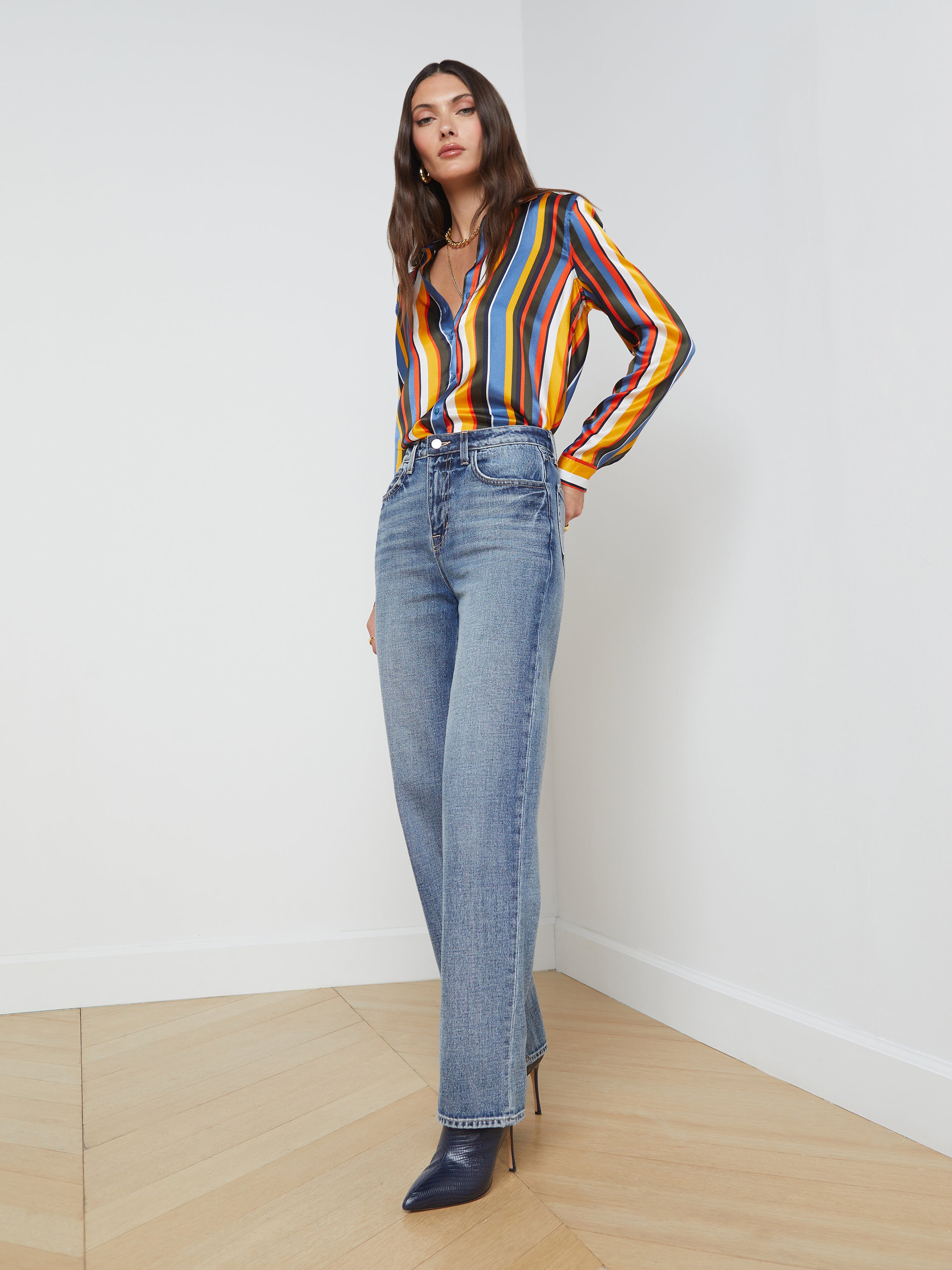 Jones Stovepipe Jean - High Waist Slim Fit Denim Pants for Women | Vintage Style Stretch Jeans for Casual Wear & Night Out