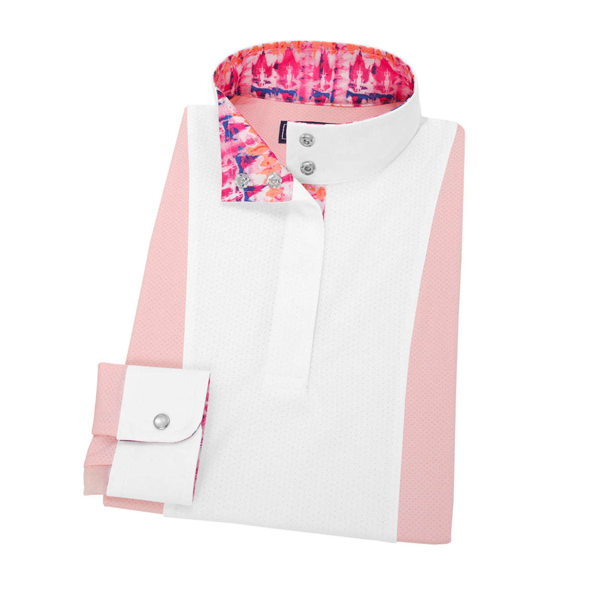 Essex Classics Girls Tie Dye Luna Performance Show Shirt - Breathable Dance Top for Kids - Perfect for Ballet, Jazz & Cheerleading Performances