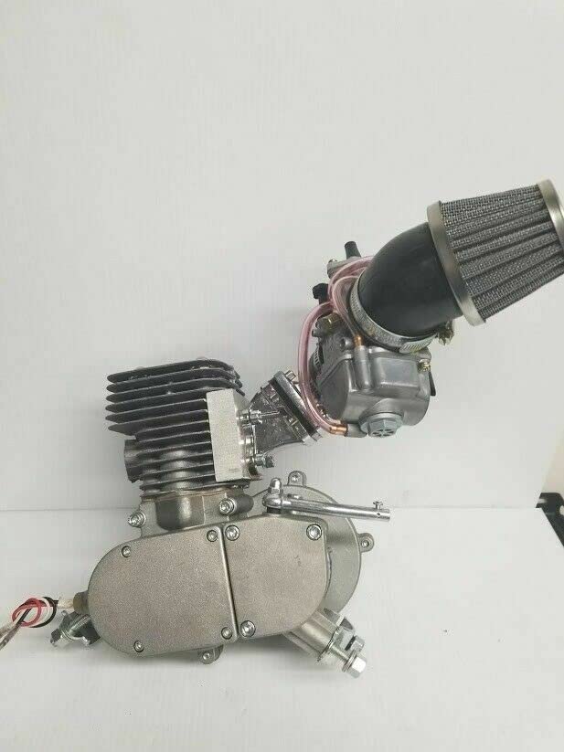 100CC Dio Reed Valve Window Piston Bicycle Engine Kit with 21mm OKO Carburetor - Upgrade Your Bike for Off-Road Adventures and Commuting