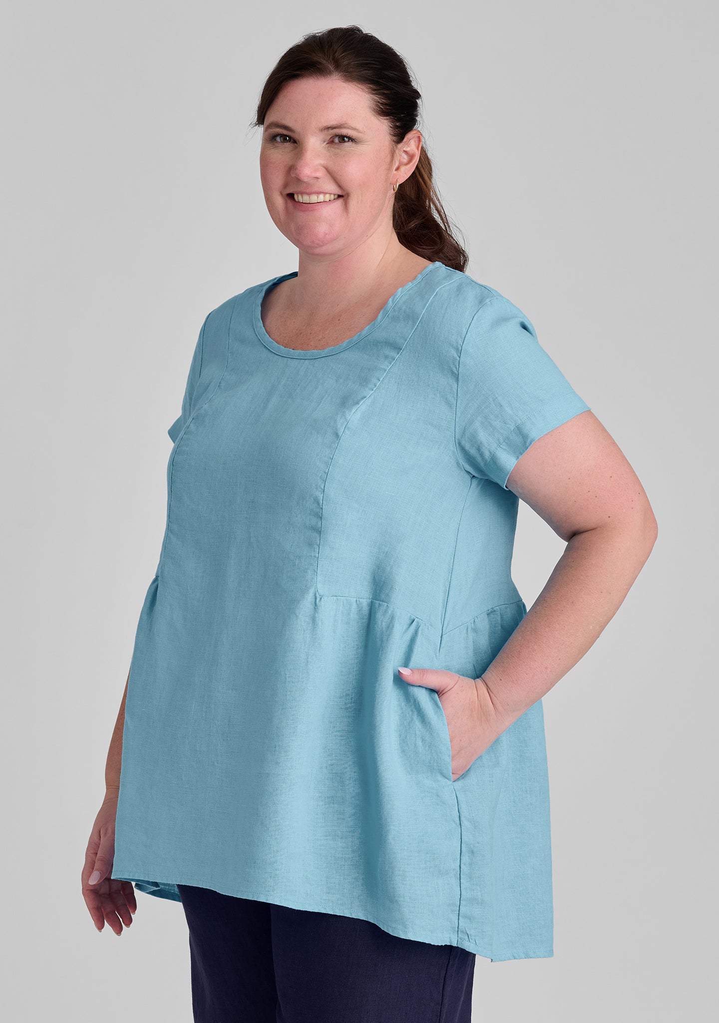 SS Play In It Linen T-Shirt - Soft & Breathable Linen Shirt for Women & Men | Perfect for Casual Wear, Summer Outfits & Beach Vacations