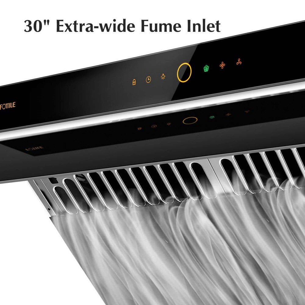 Fotile JQG7505 30-inch 1000 CFM Wall Mount Range Hood with Motion & Touch Control - Stainless Steel Kitchen Vent Hood for Gas Stove, Perfect for Modern Home Cooking & Smoke Removal