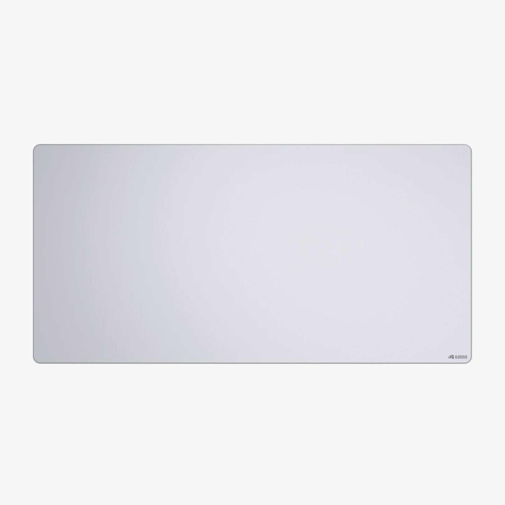 GMP 2 White Stitched Cloth Gaming Mouse Pad - Large Non-Slip Surface for PC & Laptop - Perfect for Esports, Office Work & Home Gaming Setup