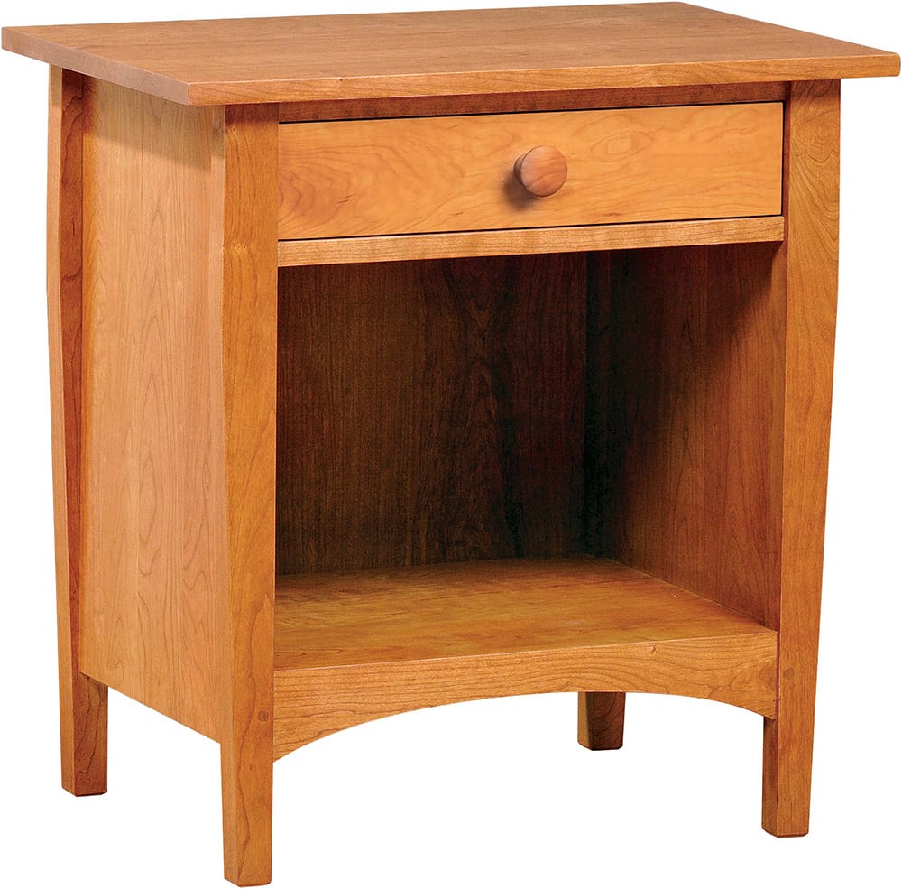 Harvey Ellis Open Nightstand - Modern Bedside Table with Storage Shelf for Bedroom, Living Room & Office - Stylish & Functional Home Decor