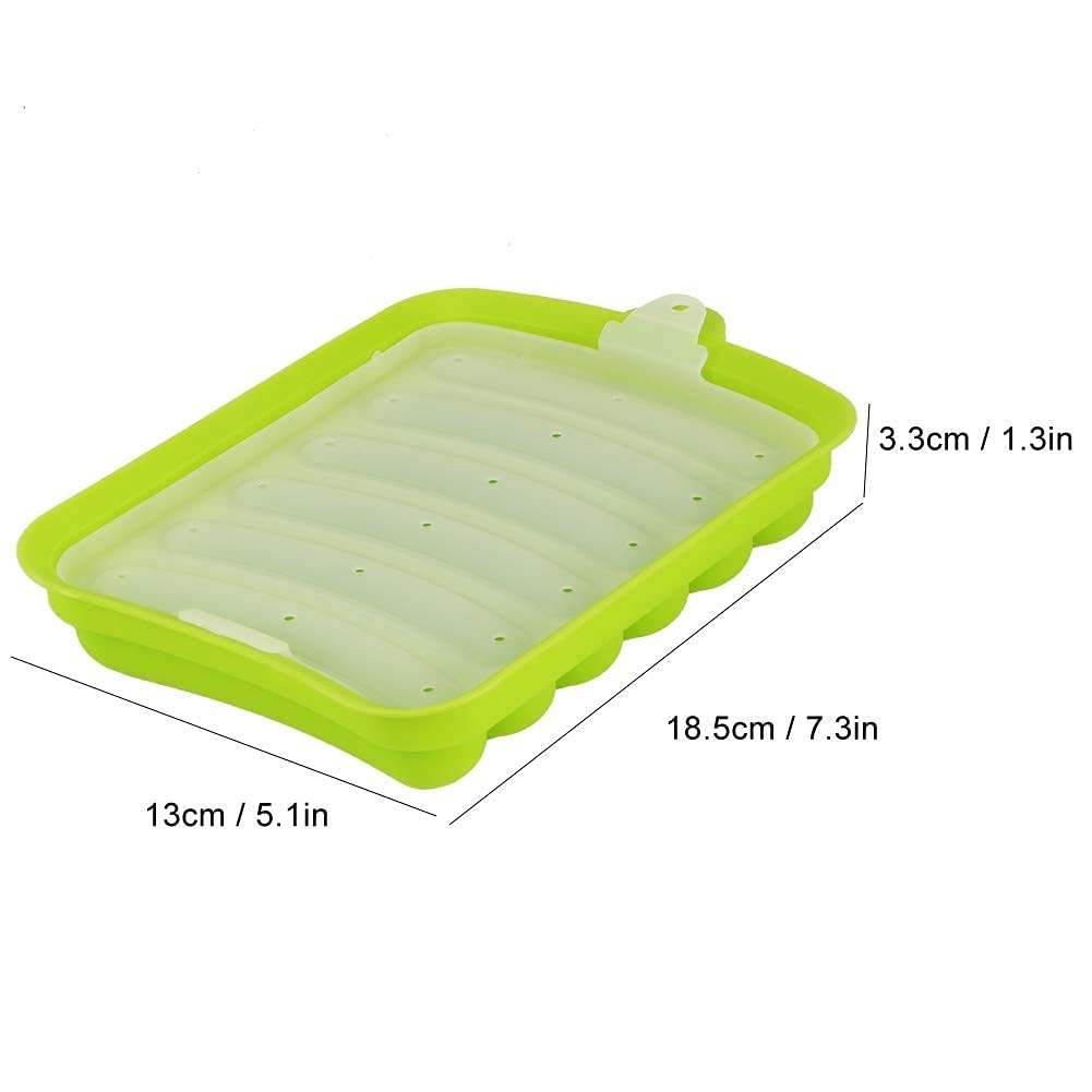 Yosoo 3-Piece Silicone Sausage Maker & Hot Dog Maker Set - Green | Kitchen Sausage Stuffer for Homemade Sausages, Hot Dogs & Meat Fillings | Perfect for BBQ, Camping & Home Cooking