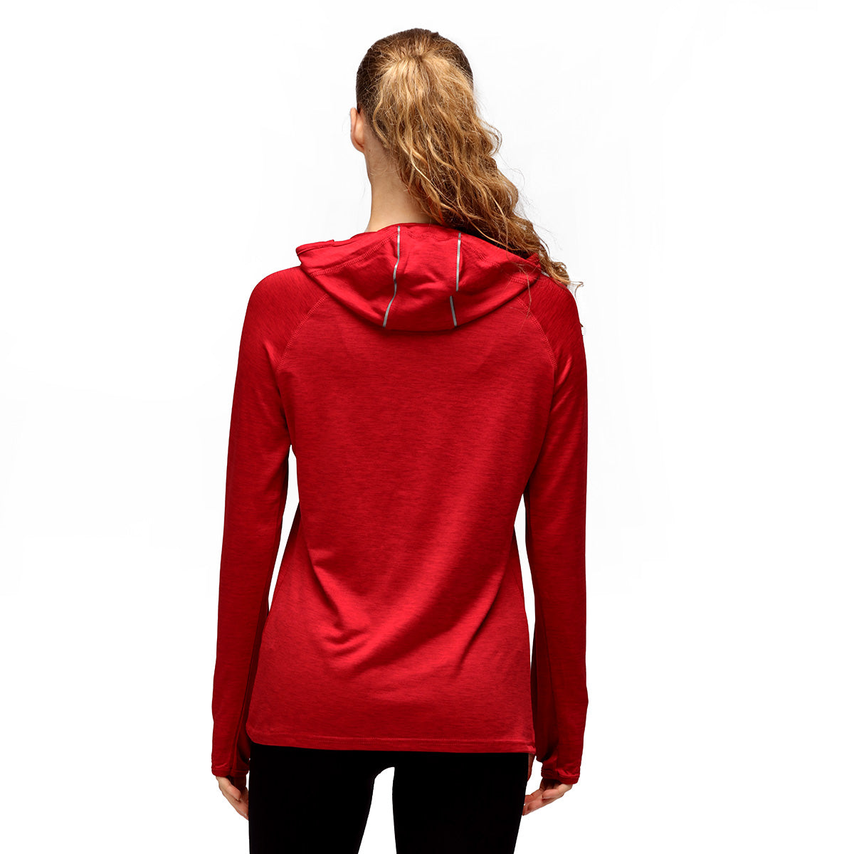 Stylish TKB Red Cowl Neck Hoodie for Women - Cozy Winter Pullover Sweatshirt | Perfect for Casual Outfits, Loungewear & Outdoor Activities