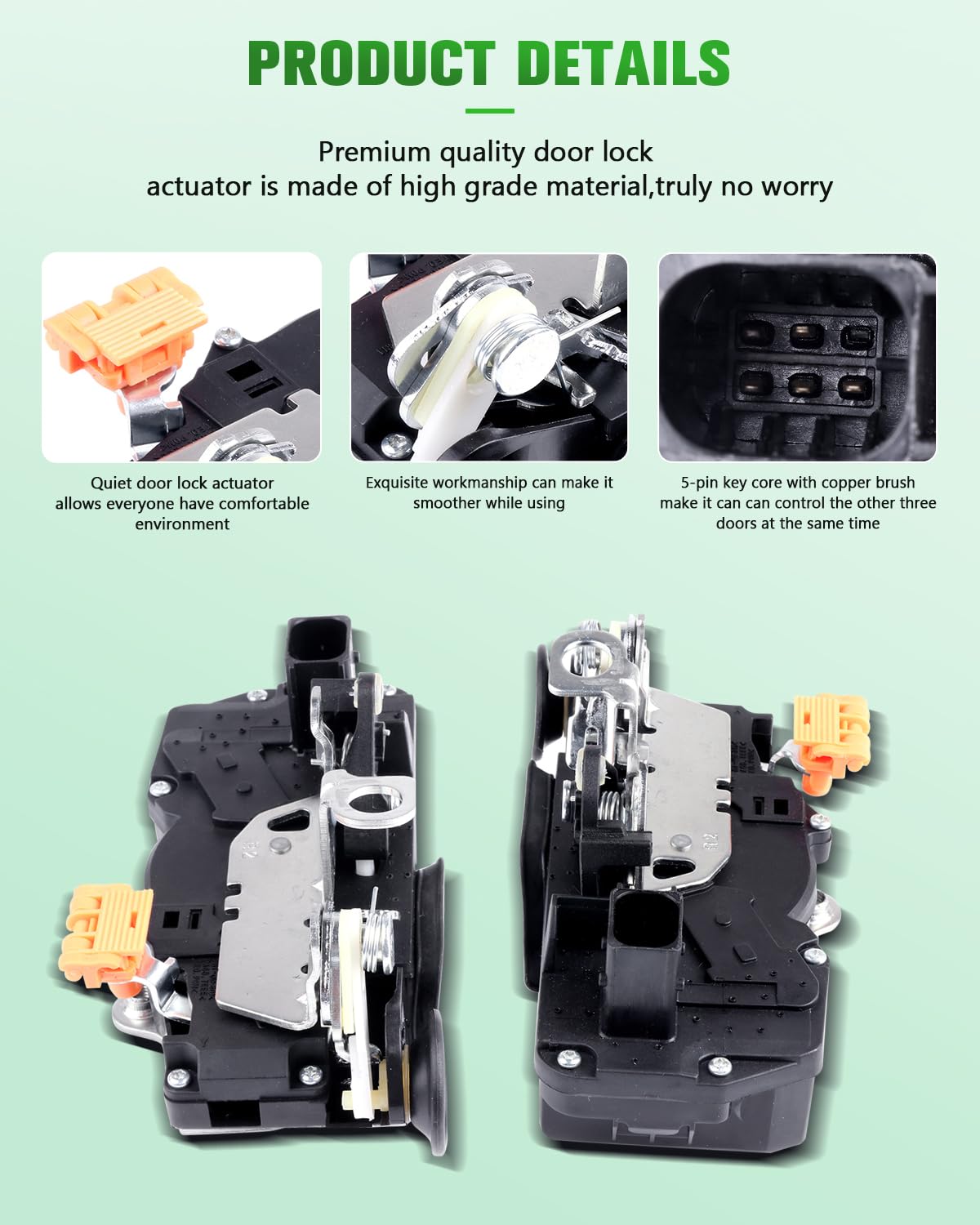 SCITOO 931-381 Rear Right Power Door Lock Actuator Replacement for 2006-2009 Buick Allure/Lacrosse - Fix Stuck or Broken Car Door Locks for Smooth Entry & Exit