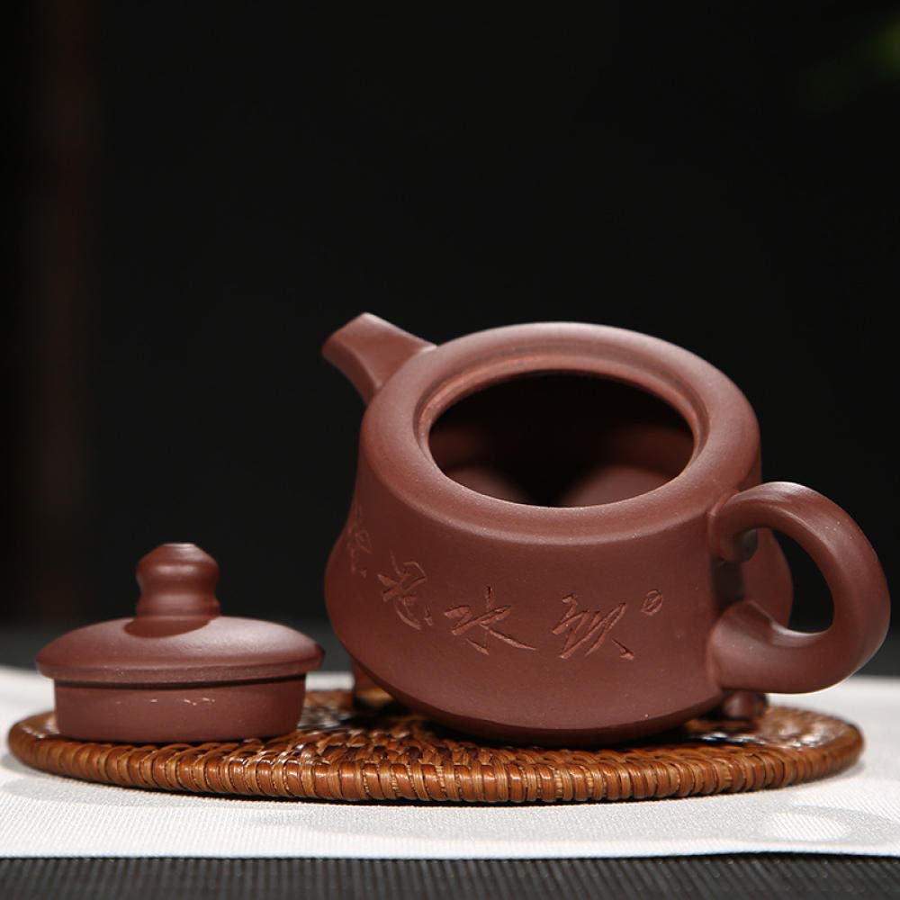Handmade Purple Sand Tea Set - Premium Yixing Clay Teapot with Cups - Traditional Chinese Gongfu Tea Ceremony Set - Perfect for Home, Office & Gifting