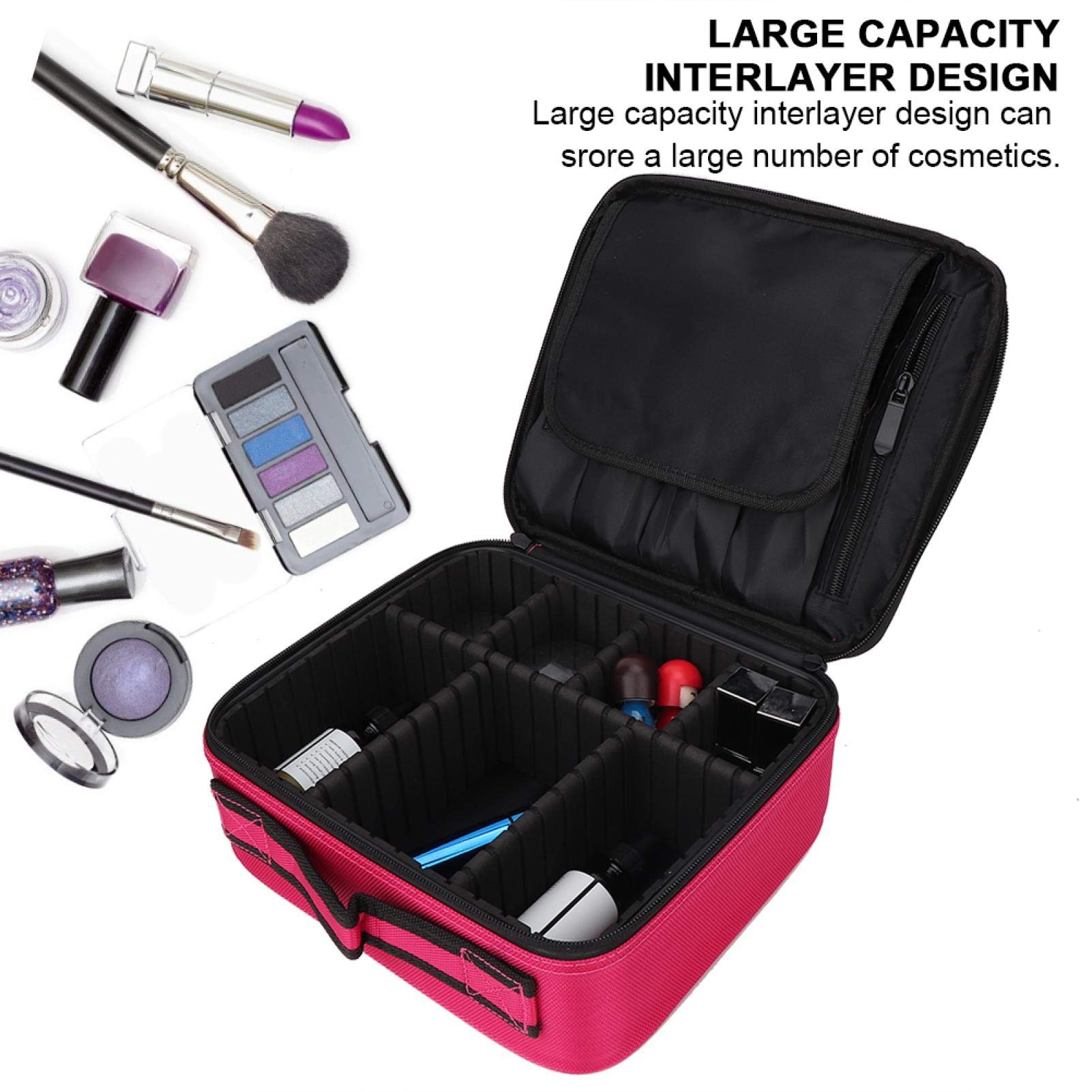 Set of 2 Durable Travel Makeup Bags - Large Capacity Waterproof Cosmetic Organizer for Women | Perfect for Vacation, Gym & Daily Use