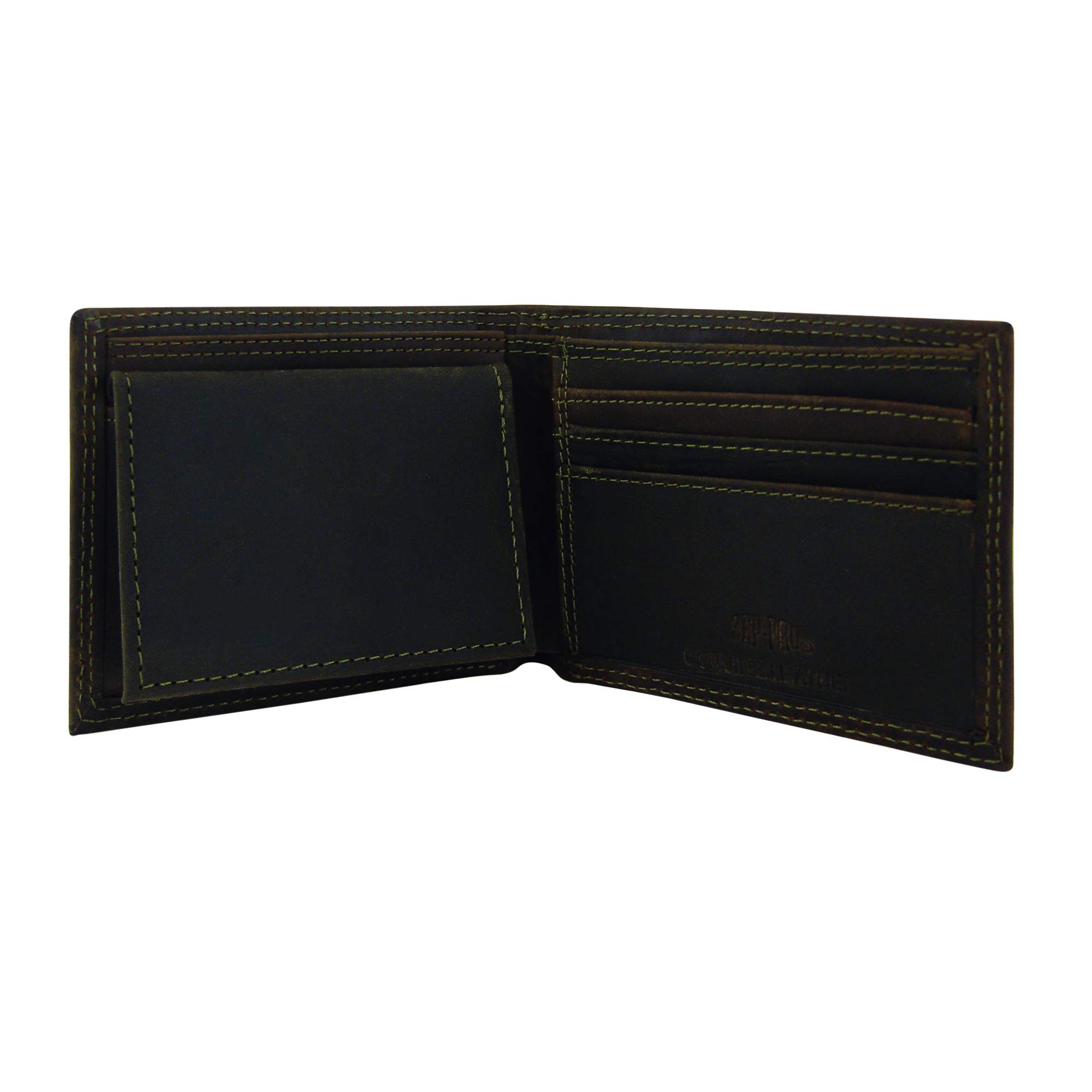 Texas Longhorns NCAA Genuine Crazyhorse Leather Bifold Wallet with Concho - Brown Cowhide RFID Blocking Money Clip (Perfect for Gameday, Travel & Everyday Use)