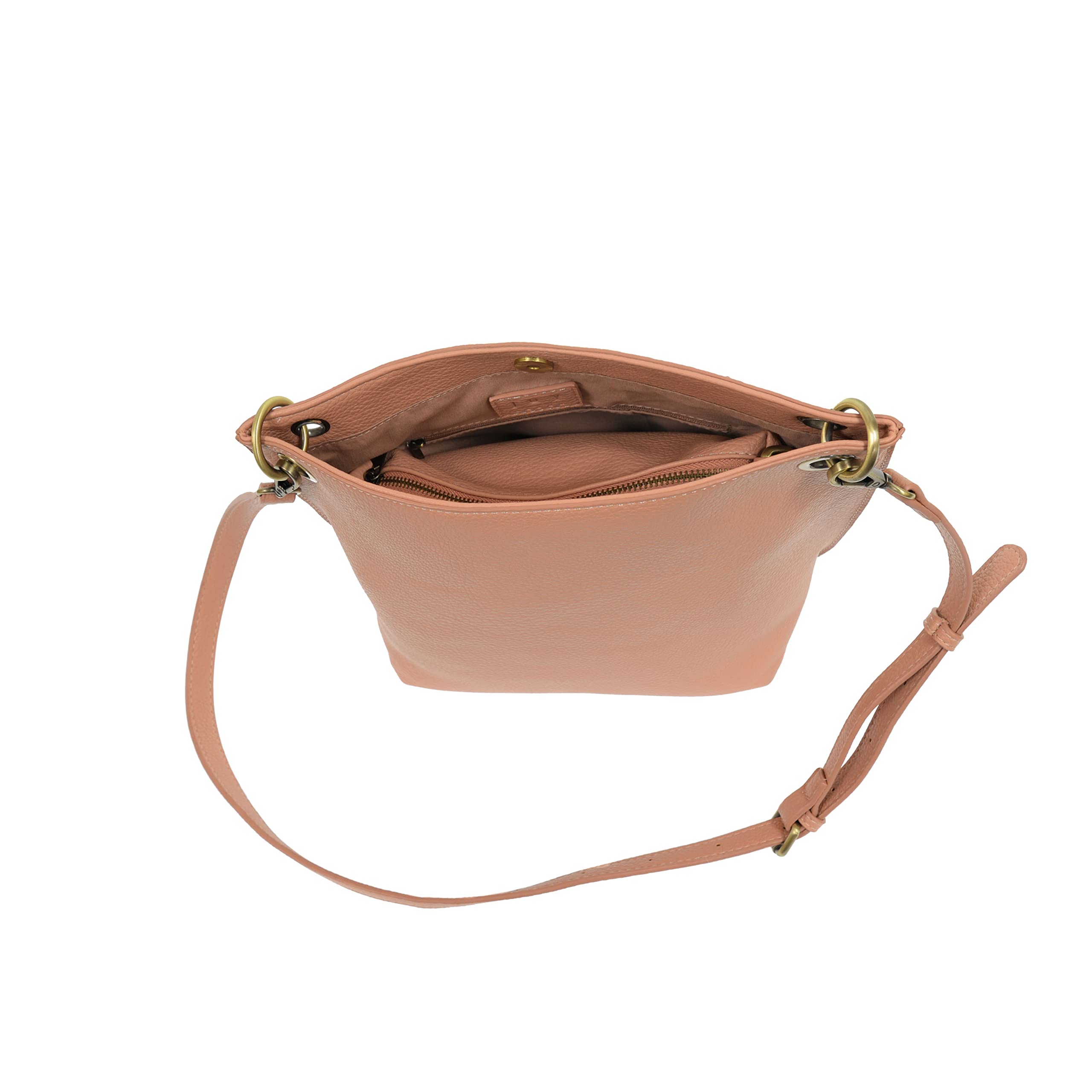 Joy Susan Crossbody Bucket Bag - Brynn Handmade Leather Purse for Women | Fashion Shoulder Bag for Daily Use, Travel & Shopping