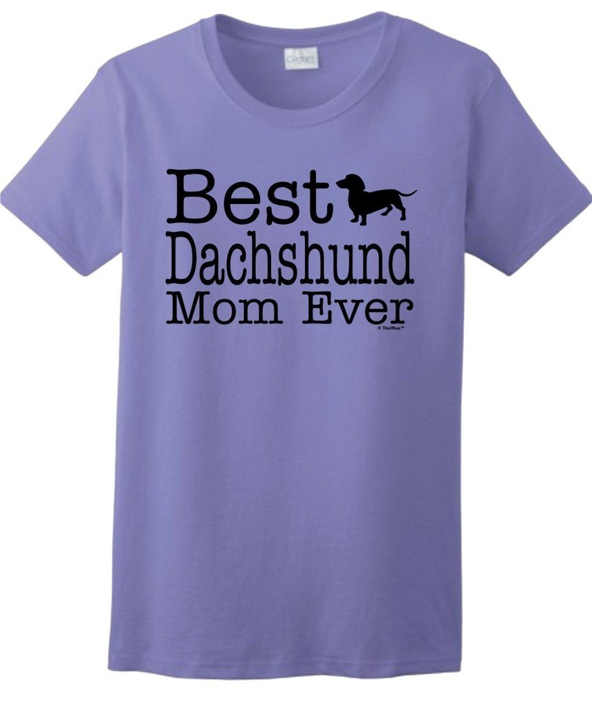Best Dachshund Mom Ever T-Shirt - Funny Dog Lover Gift for Women - Perfect for Dog Walks, Pet Owner Appreciation & Dachshund Enthusiasts